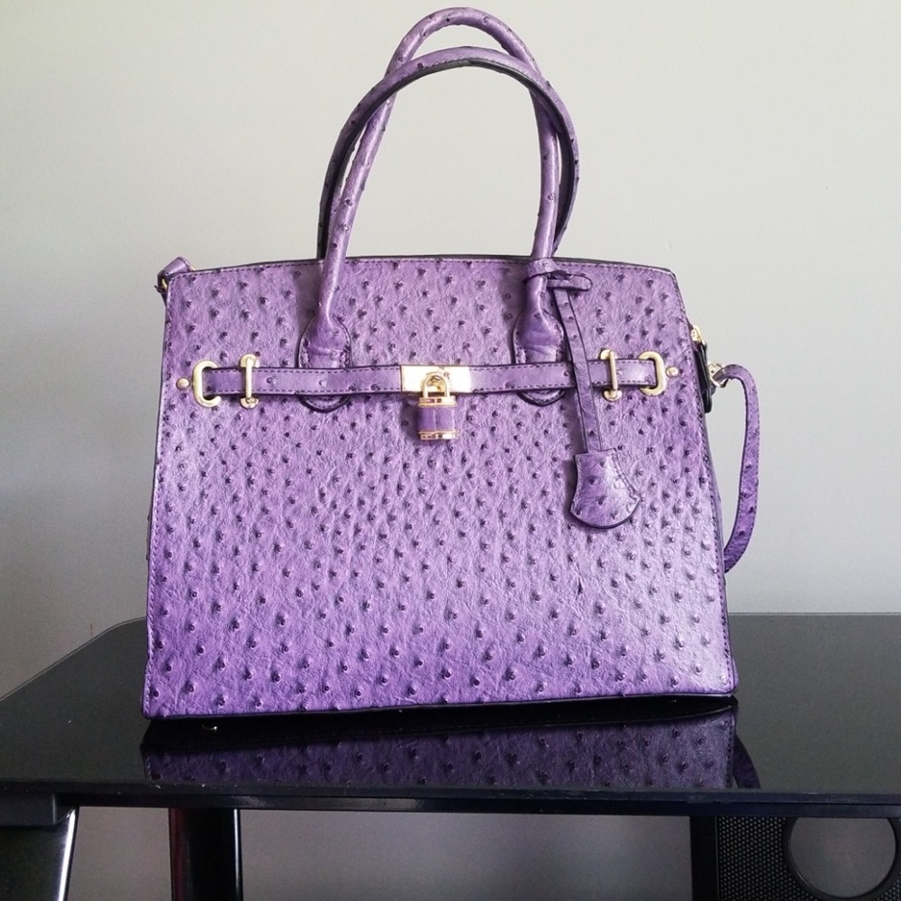 Purple satchel
